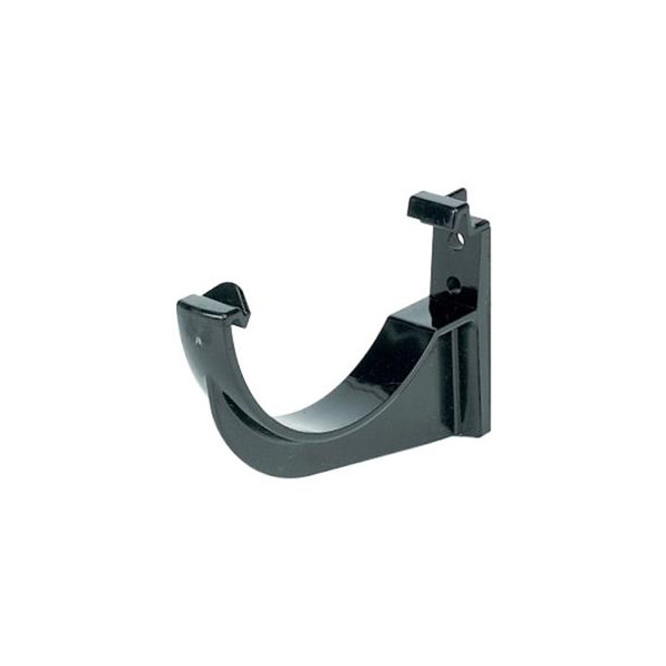 Plumin 112mm Half-Round Fascia Bracket - Black