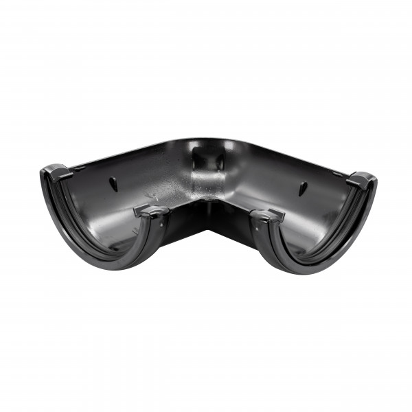 Floplast Half Round 90 Degree Angle - Black (RA1B)