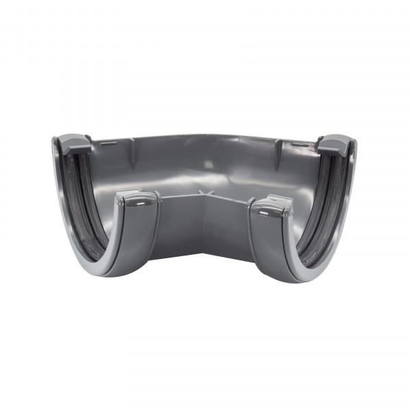 Floplast Half Round 45 Degree Angle - Anthracite Grey (RA2AG)