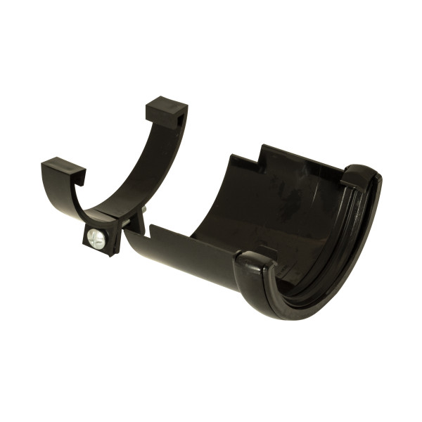 Floplast Half Round Cast Iron Gutter Adaptor - Black (RD5B)