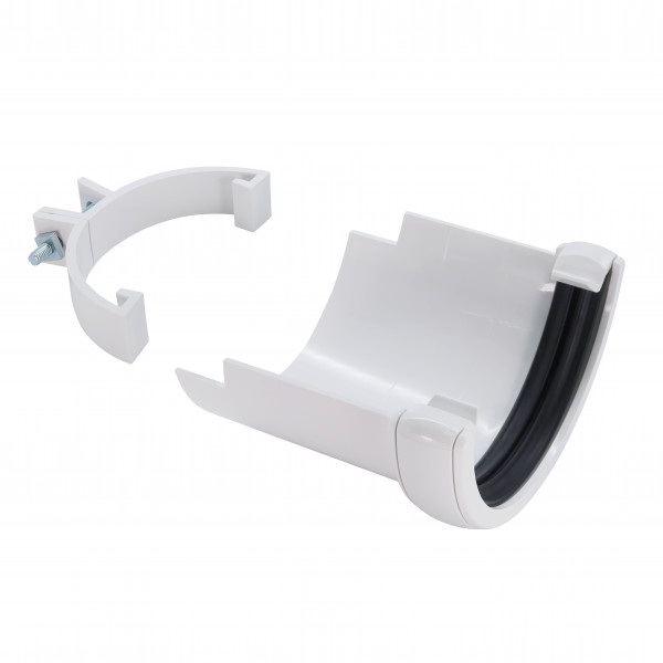 Floplast Half Round Cast Iron Gutter Adaptor - White (RD5W)