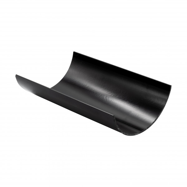 Floplast Half Round 2M Gutter - Black (RG2B)