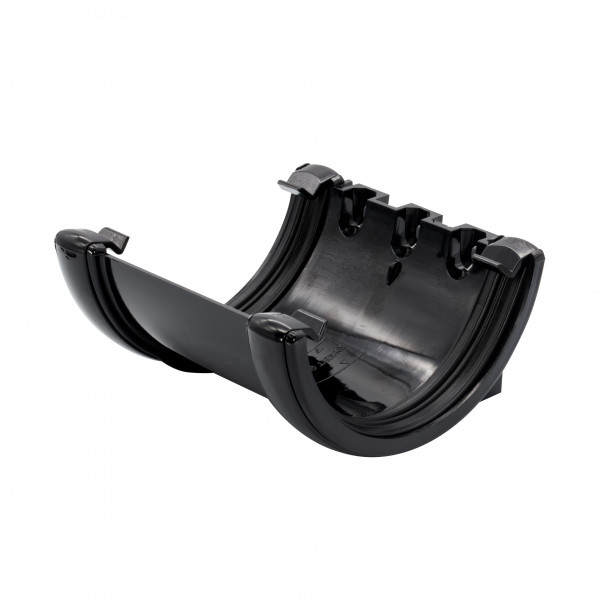 Floplast Half Round Union Bracket - Black (RU1B)