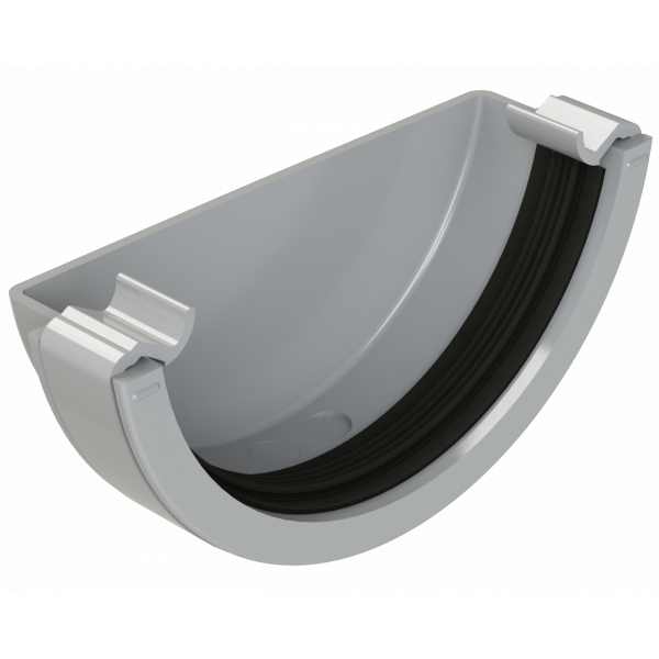 Polypipe 112mm H/r Gutter Stop End Ext Gry ( (RR107G)