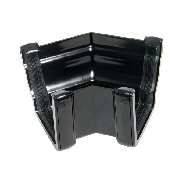 Floplast Niagara Ogee 45 Degree Angle - External - Black (RAN4B)