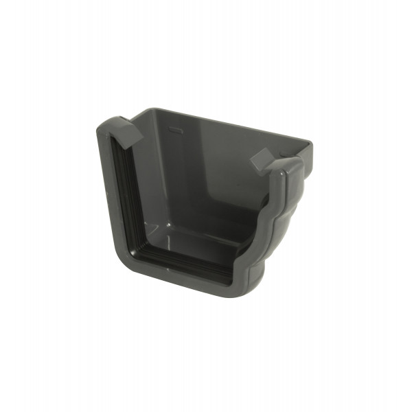 Floplast Niagara Ogee External Stopend - Right Hand - Anthracite Grey (REN2AG)
