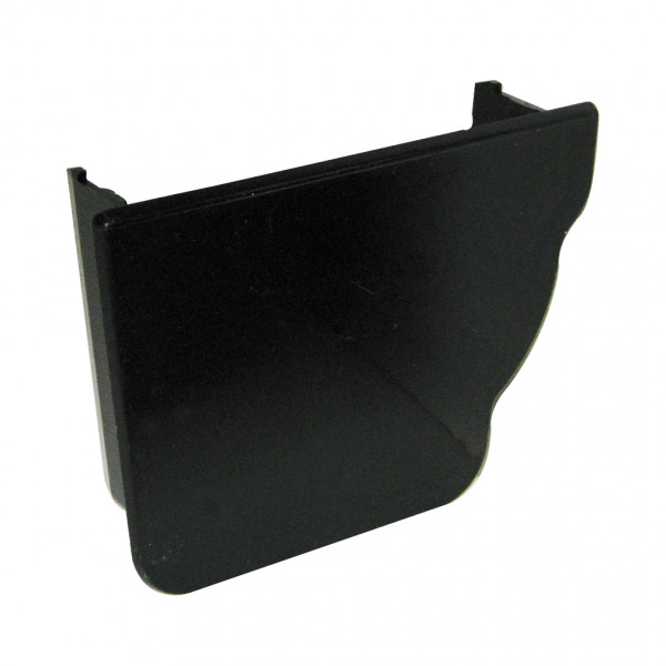 Floplast Niagara Ogee Internal Stopend - Left Hand - Black (REN3B)