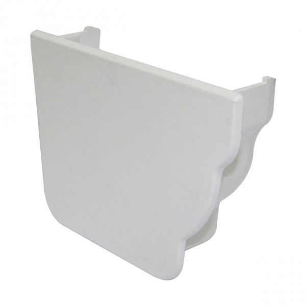 Floplast Niagara Ogee Internal Stopend - Left Hand - White (REN3W)