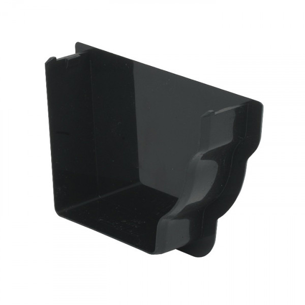 Floplast Niagara Ogee Internal Stopend - Right Hand - Black (REN4B)