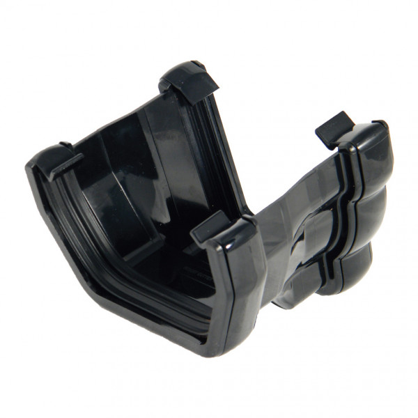 Floplast Niagara To Square Gutter Adaptor - Left Hand - Black (RNS4B)