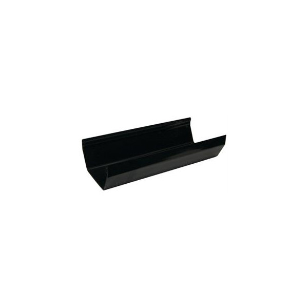 Plumin 114mm Square Gutter - 4m - Black