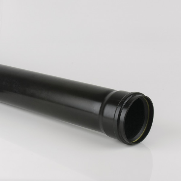 Brett Martin Soil Sng Sckt 110mm 3M Pipe - Black (BS414B)
