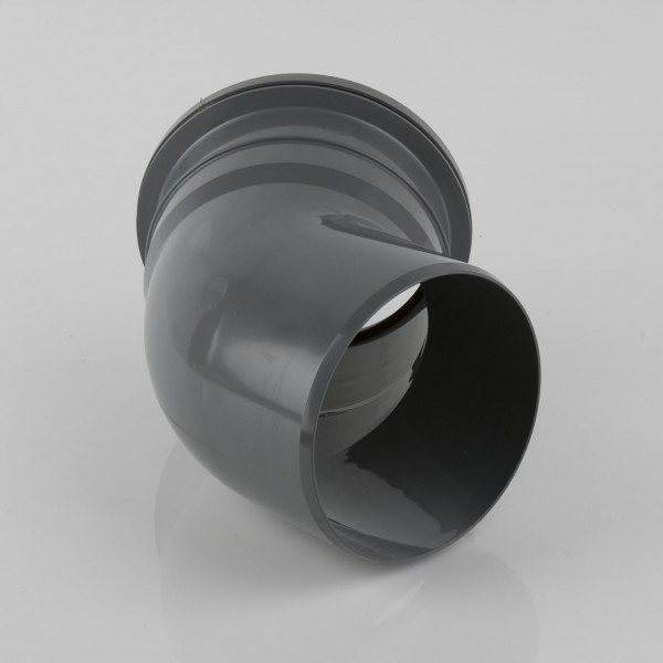 Brett Martin Soil 110mm 135D Sgl Sckt Bend - Grey (BS422G)