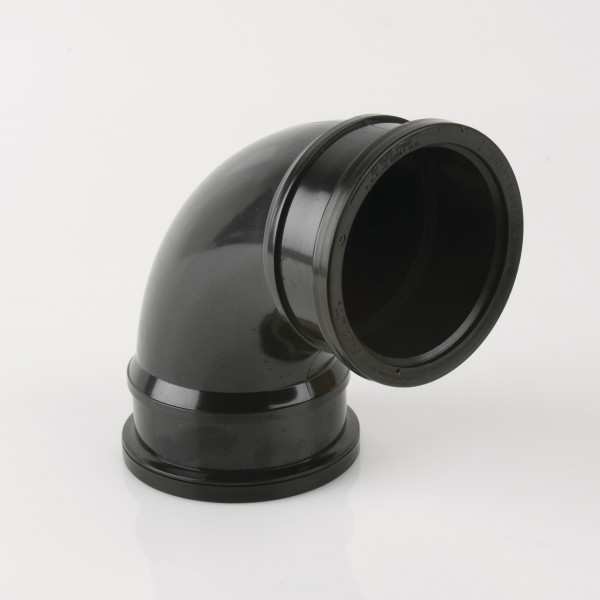 Brett Martin Soil 110mm 92.5D Dbl Sckt Bend - Black (BS480B)