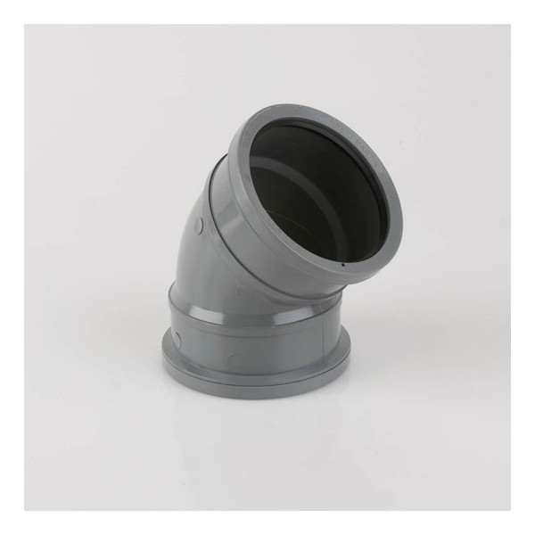 Brett Martin Soil 110mm 135D Dbl Sckt Bend - Grey (BS482G)