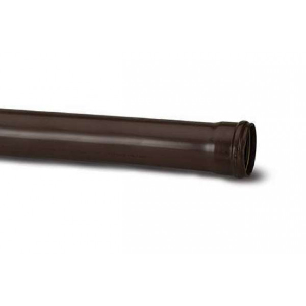 Plumin Single-Socket Soil Pipe - 3M - Brown