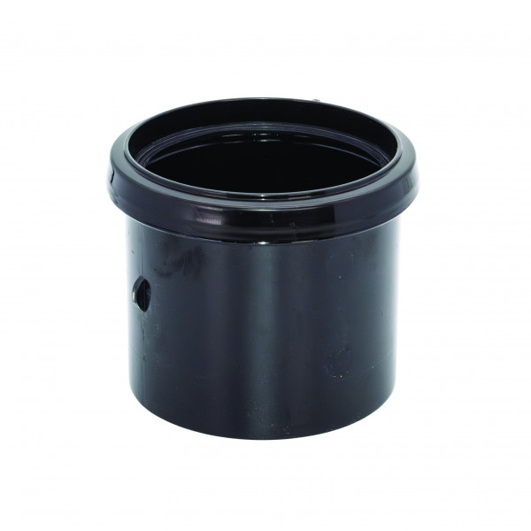 Floplast Coupler - Single Socket Ring Seal - Black (SP124B)