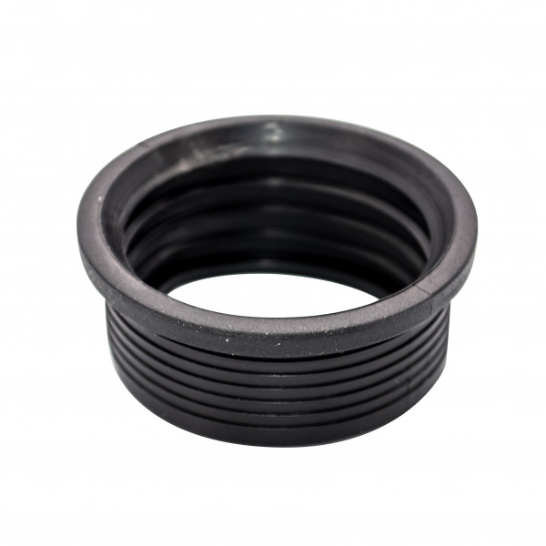 Floplast 50mm Boss Adaptor - Rubber Push Fit Ring Seal - Black (SP12B)