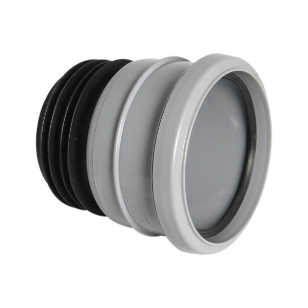 Floplast Universal Pipe Connector - Adapts To Soil/clay/ci/drainage Ring Seal - Grey (SP140G)