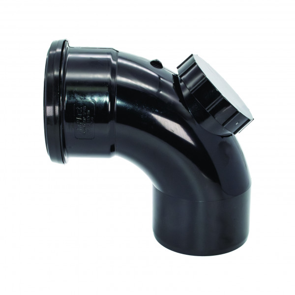 Floplast 87.5 Degree Access Bend Ring Seal - Black (SP169B)