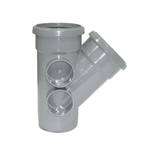Floplast 45 Degree Branch Ring Seal - Grey (SP210G)