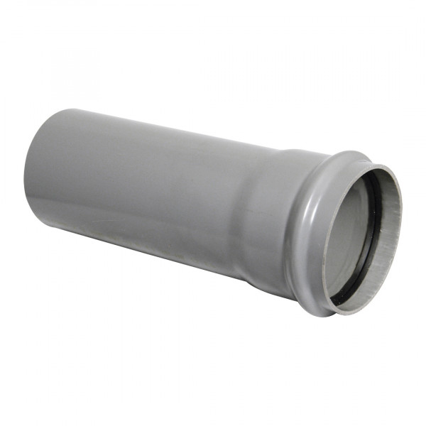 Floplast 4M Pipe - Single Socket Ring Seal - Grey (SP4G)