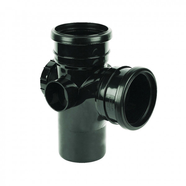 Floplast 87.5 Degree Access Branch Ring Seal - Black (SP502B)