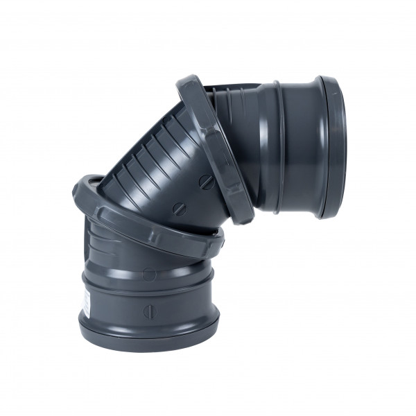 Floplast 0-90 Degree Adjustable Bend Ring Seal - Anthracite Grey (SP560AG)
