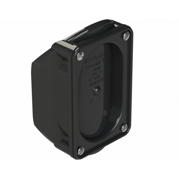 Polypipe R/seal Access Saddle 4in/110mm - Black (SA44B)