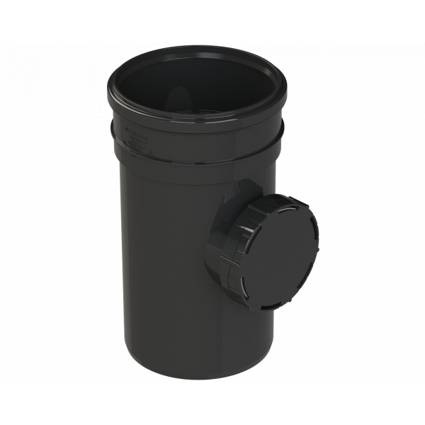 Polypipe R/seal Access Pipe (1xsckt) 6in/160mm - Black (SA643B)