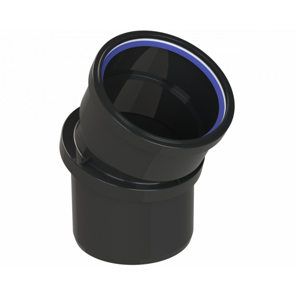 Polypipe R/seal Adjust Bend 4in/110mm 0-30DEG - Black (SAB30B)
