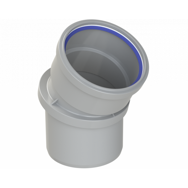 Polypipe R/seal Adjust Bend 4in/110mm 0-30DEG - Grey (SAB30G)
