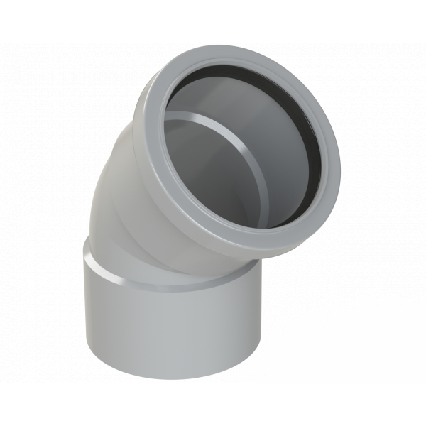 Polypipe R/seal Offset Bend 3in/82mm 135 Deg - Grey (SB303G)