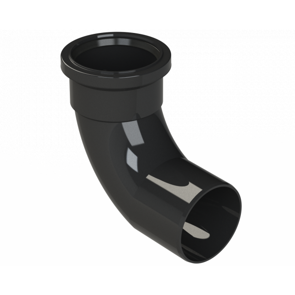 Polypipe R/seal Bend (1xsckt) 3in/82mm 92.5DEG - Black (SB309B)