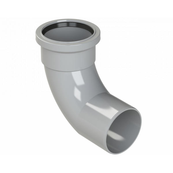 Polypipe R/seal Bend (1xsckt) 3in/82mm 92.5DEG - Grey (SB309G)