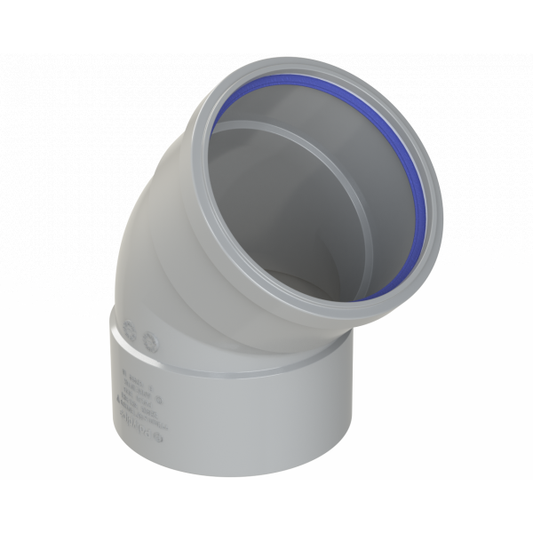 Polypipe R/seal Offset Bend 4in/110mm 135 Deg - Grey (SB403G)