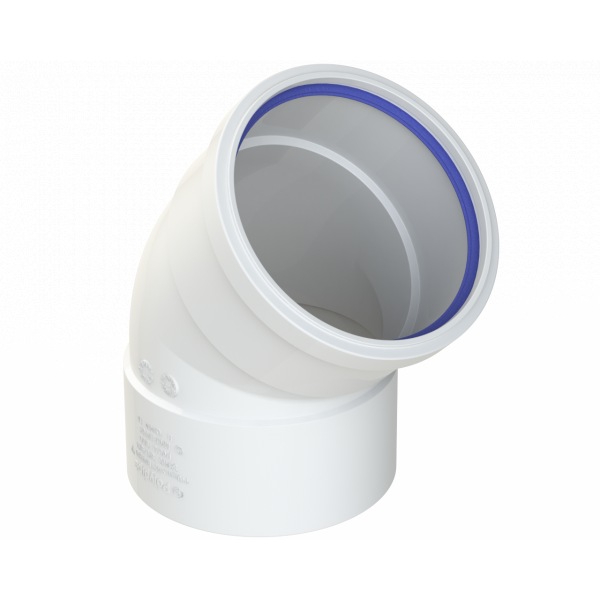 Polypipe R/seal Offset Bend 4in/110mm 135 Deg Whi (SB403W)