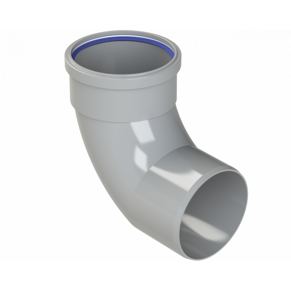 Polypipe R/seal Bend (1xsckt) 4in/110mm 92.5DEG Gy (SB409G)