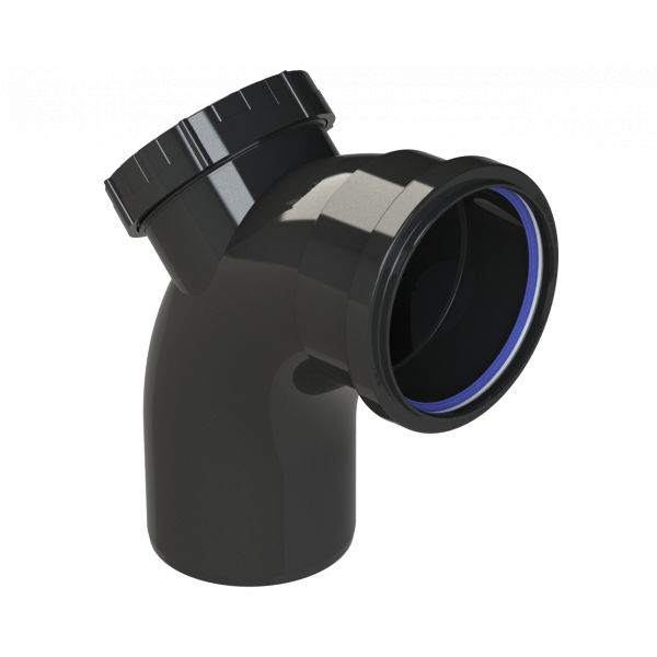 Polypipe R/seal Access Bend 4in/110mm 92.5DEG - Black (SB413B)