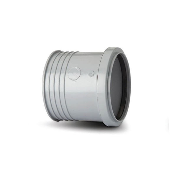 Polypipe R/seal Drain Connector 3in/82mm - Grey (SD33G)