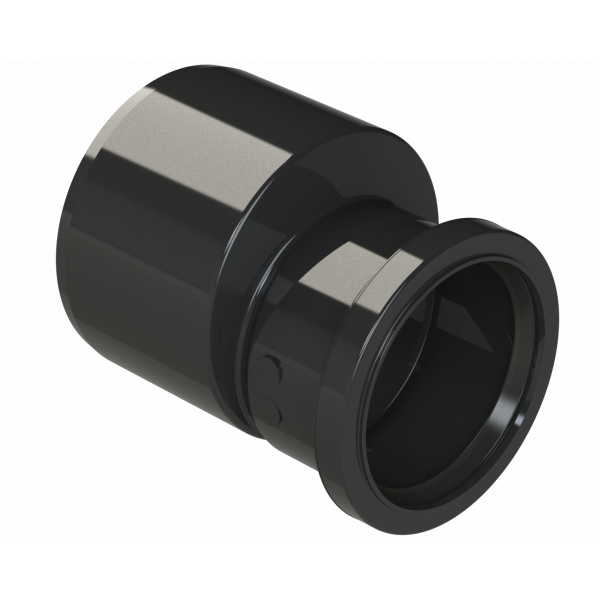 Polypipe R/seal Reducer 4in/110mm To 82mm Soil - Black (SD34B)