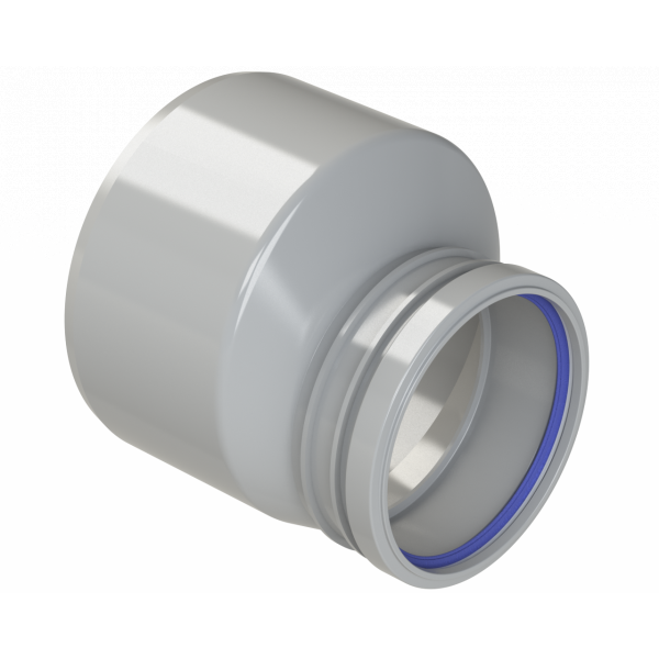 Polypipe R/seal Reducer 6in/160mm To 110mm Soil Gy (SD664G)