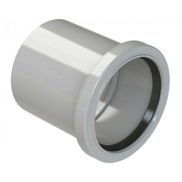 Polypipe R/seal Single Socket 3in/82mm - Grey (SH33G)