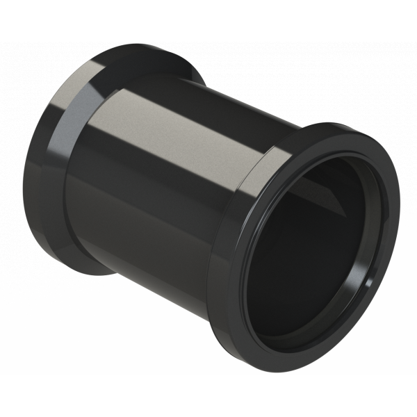 Polypipe R/seal Double Socket 3in/82mm - Black (SH34B)
