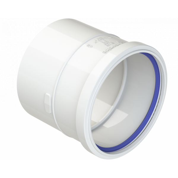 Polypipe R/seal Single Socket 4in/110mm - White (SH43W)