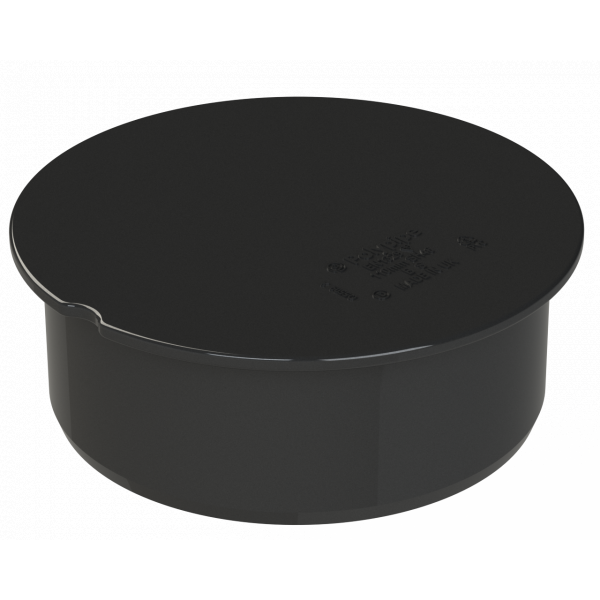 Polypipe R/seal Socket Plug 4in/110mm - Black (SH46B)