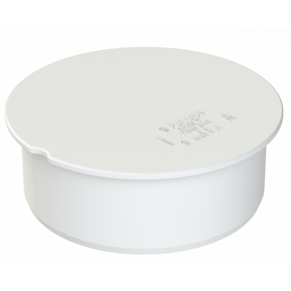 Polypipe R/seal Socket Plug 4in/110mm - White (SH46W)