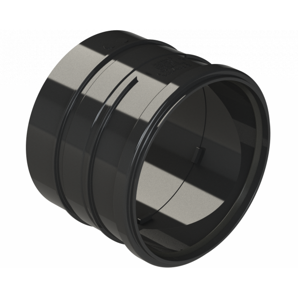 Polypipe R/seal Single Socket 6in/160mm - Black (SH643B)