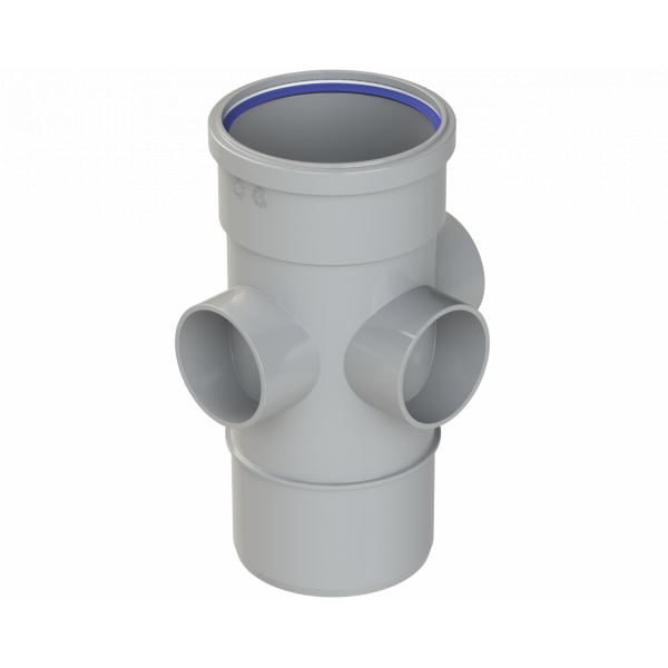 Polypipe R/seal Boss Pipe 4in/110mm - Grey (SJ454G)