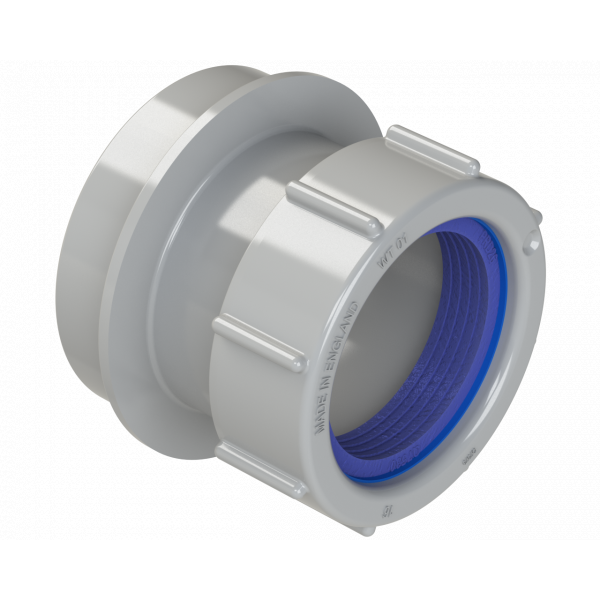 Polypipe R/seal Straight Adaptor 40mm - Grey (SN64G)